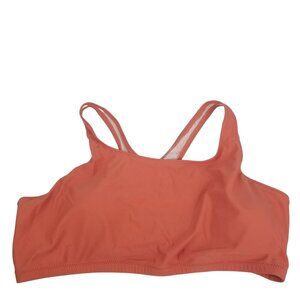 NWT Calypsa Women's Razorback Swim Muted Orange Bra Sz 1X